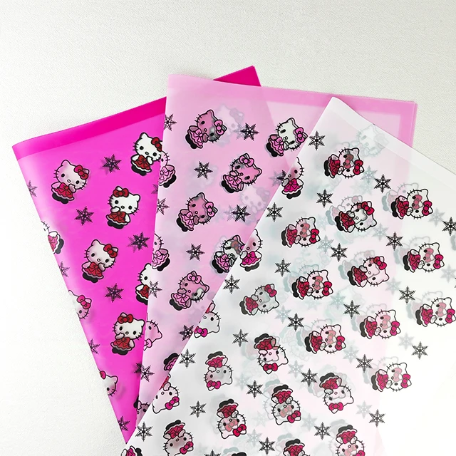 Christmas korean designer brands logo bouquet flower wrapping paper plastic waterproof florist supplies floral gift packages