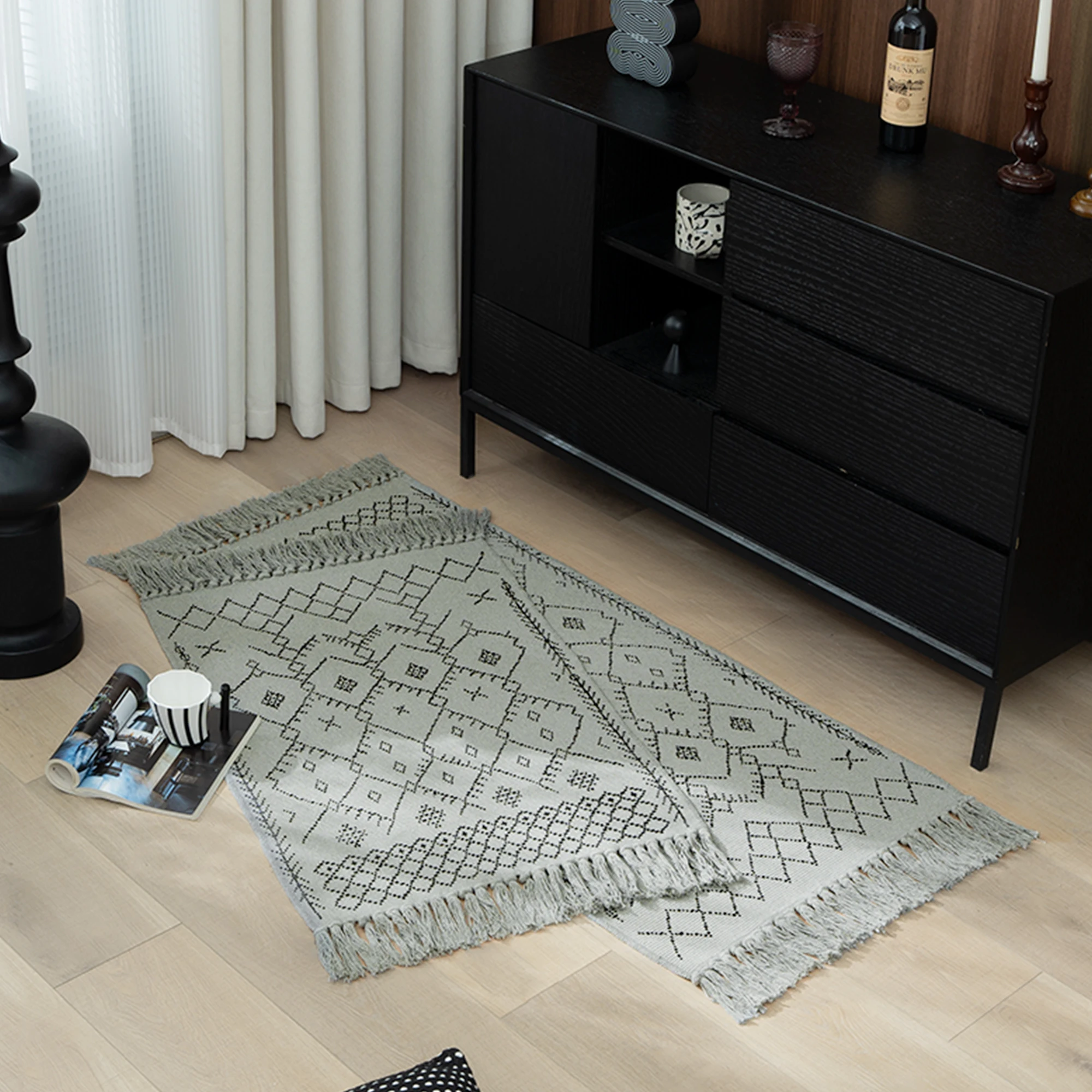 Modern Minimalist Style Printed Home Decorative Area Rugs Carpets For Bedroom Living Room Doorway Corridor