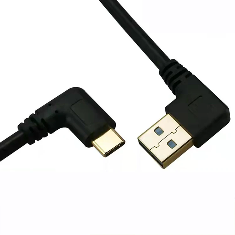 usb-c charging cable L shape right angle 90 degree USB3.1 Cable USB A to USB C power cable