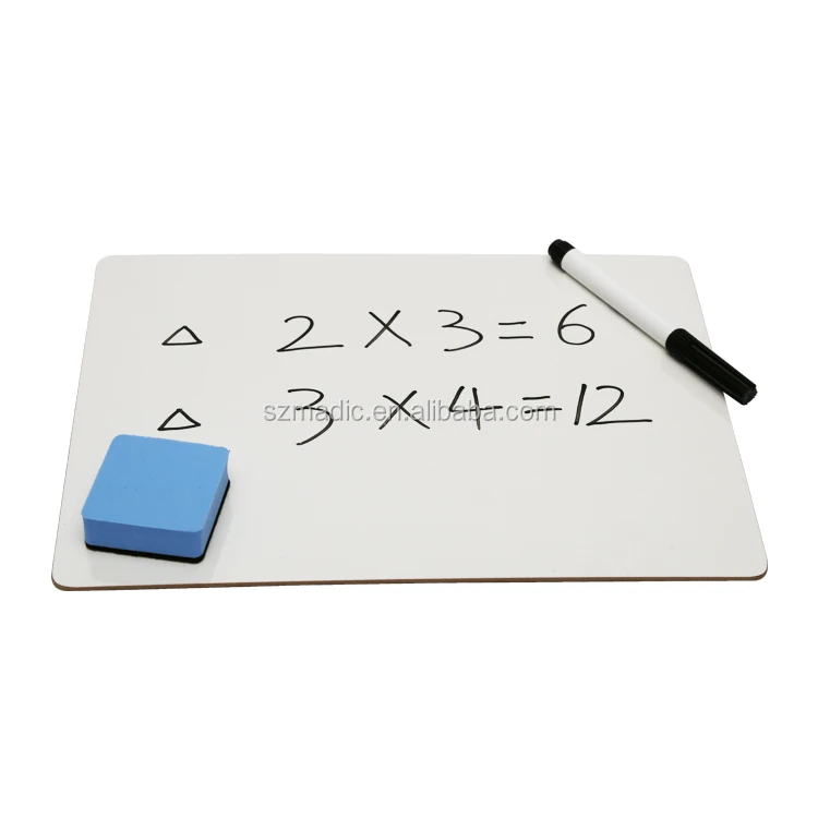 Manufacturer Customized 9X12 Inch Portable Double-Sided Writing Small Whiteboard, Dry Wipe Dust-Free Student And Child Board