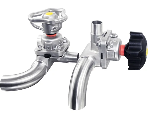 DONJOY Sanitary Stainless Steel Three-Way Diaphragm Manual Pneumatic Valve GM-UB/UC Factory Price Flow Control Equipment