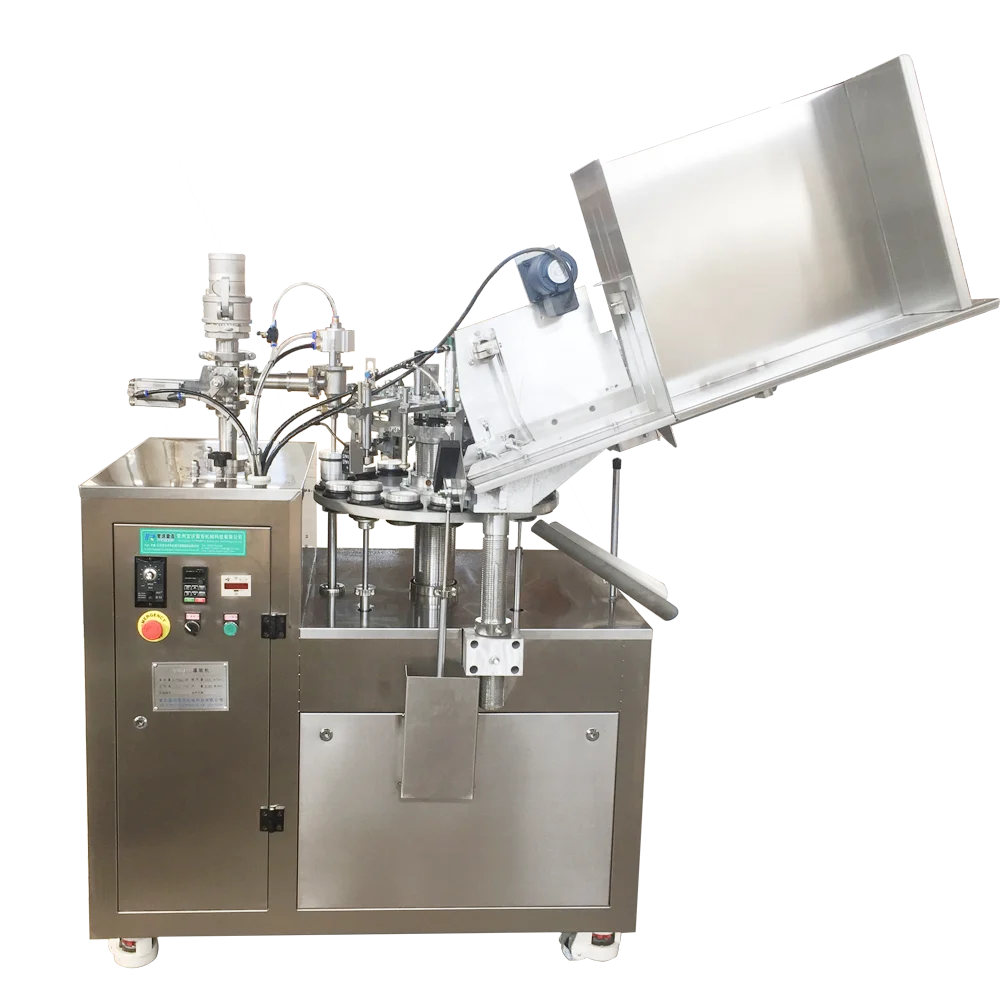 Automatic Aluminum Tube Cosmetic Hair Dye Super Glue Filling and Sealing Machine