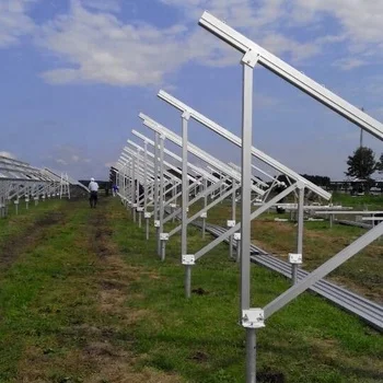 Solar aluminum ground module pile mounting structure system bracket