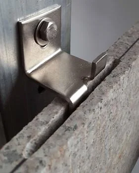 Stainless steel bracket for stone wall cladding stone fixing z anchor marble angle facade  system