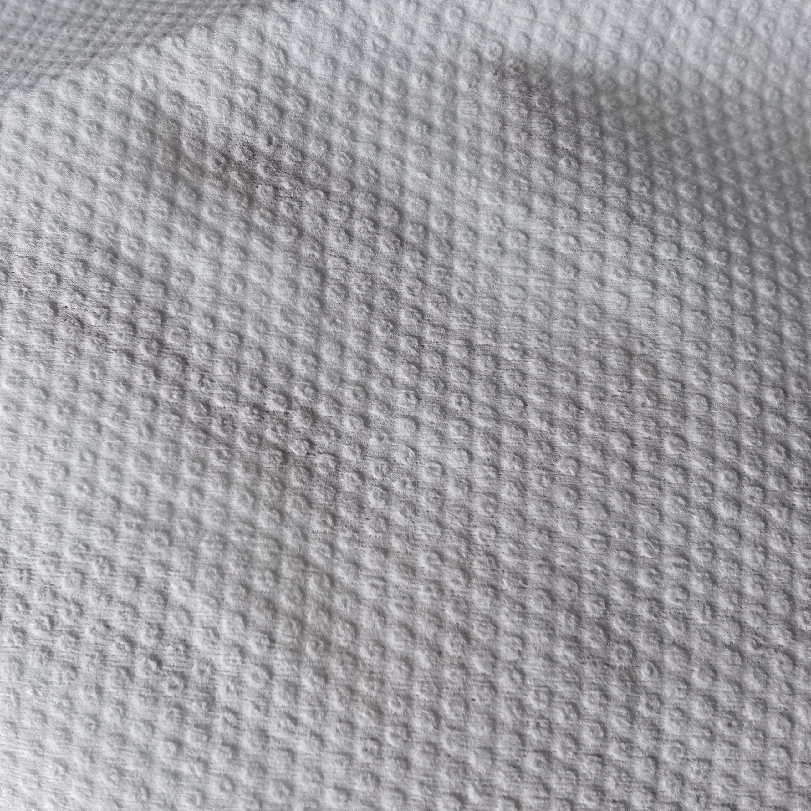 Embossed Spunlace Cleaning Tissue Cross Plain Spunlace Nonwoven Manufacturer  for Home Textile Industry