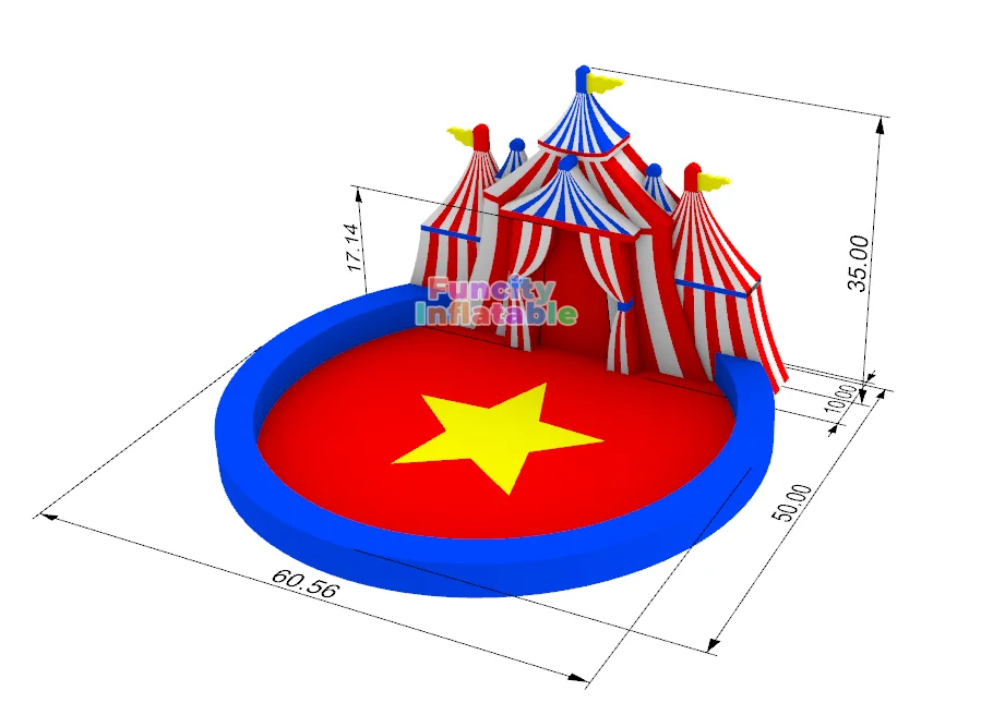 Custom design inflatable Stage inflatable Circus stage
