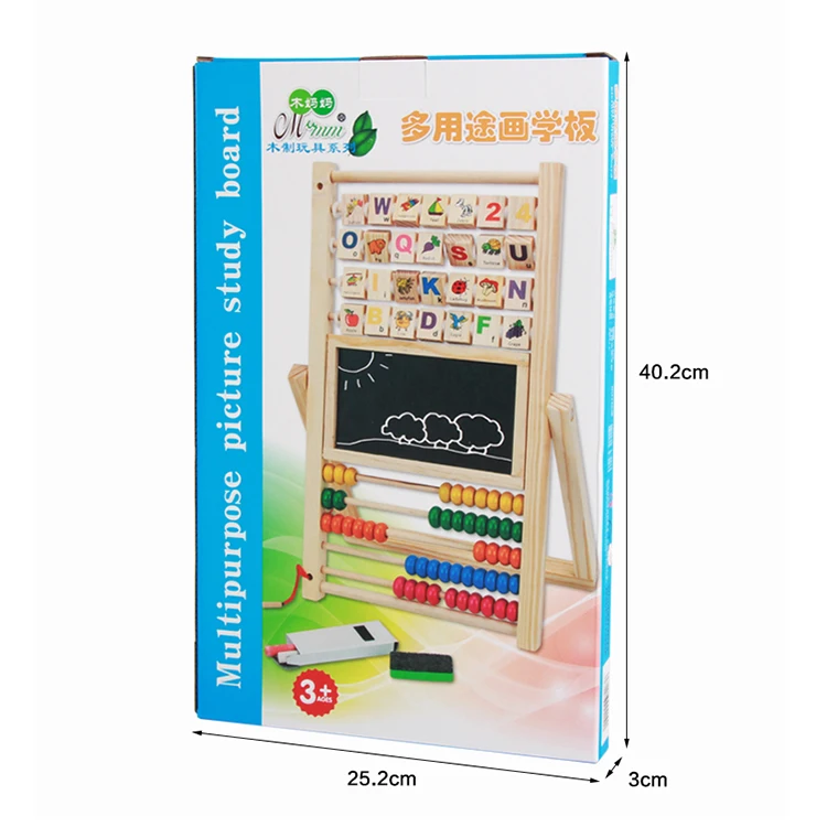 BDJ Hotsale Early Intelligence Baby Educational Toys Wooden Black& White Drawing Board Toys