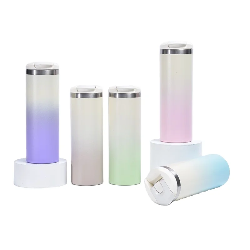 Factory Stainless Steel Bottles Portable Water Bottle with Bounce Lid 12oz 14oz Water Flask