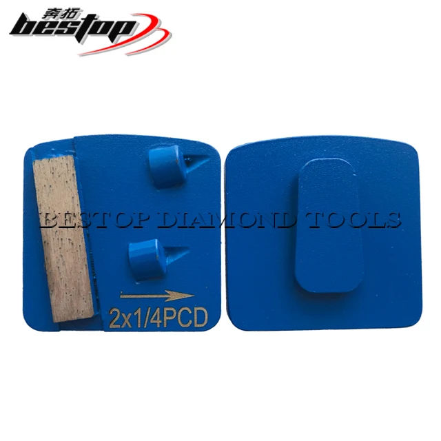 Terrco Concrete Diamond Grinding Shoe with Double 1/4PCD for Epoxy Floor