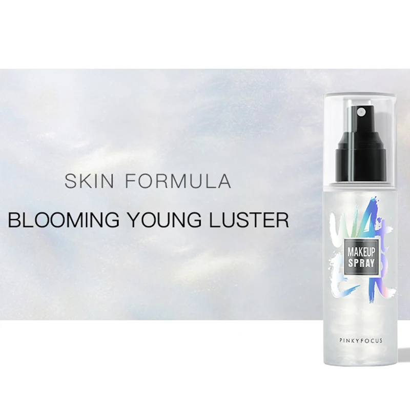 
Hydrating makeup finish spray vegan setting makeup body highlighter transparent spray watery with flash 