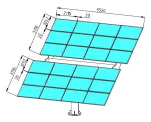 2020 New Type Hot Sell Hybrid Dual Axis solar gps tracker system solar panel 10kw solar tracking system