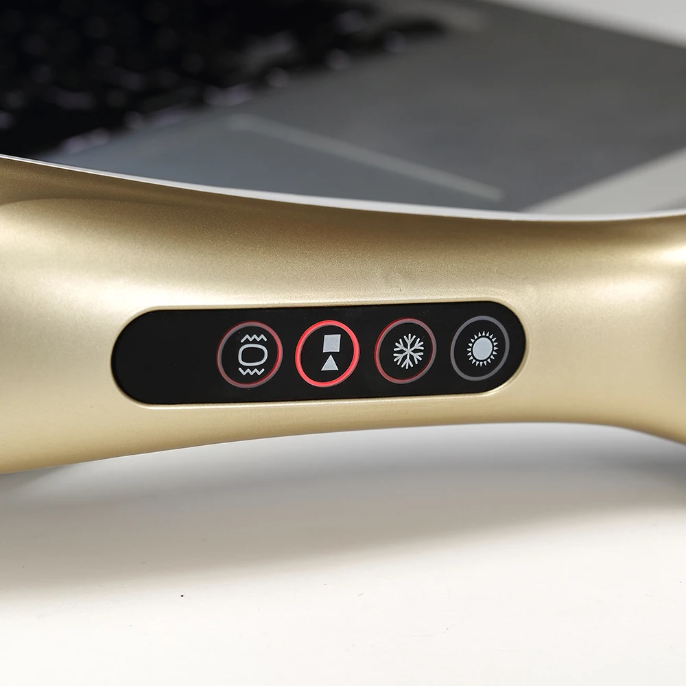 
china multi-function upgrade 4 buttons Medical electrical handle lumbar massage hammer 