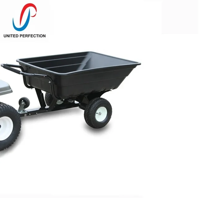 EU Popular Promotional Multi purpose Tow Behind TRACTOR DUMP TRAILER garden trailer heavy duty trailer with Low MOQ