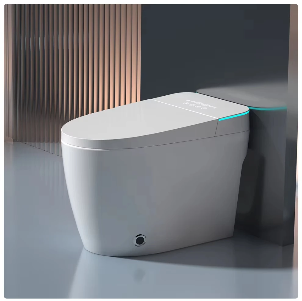 110V/220V fully automatic electronic wc bathroom ceramic sanitary ware intelligent toilet electric bidet siphonic smart toilet