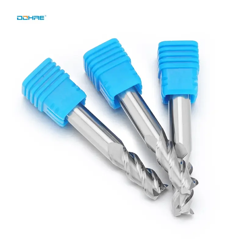 DOHRE manufacturer 3 edge carbide endmill aluminum square milling cutter