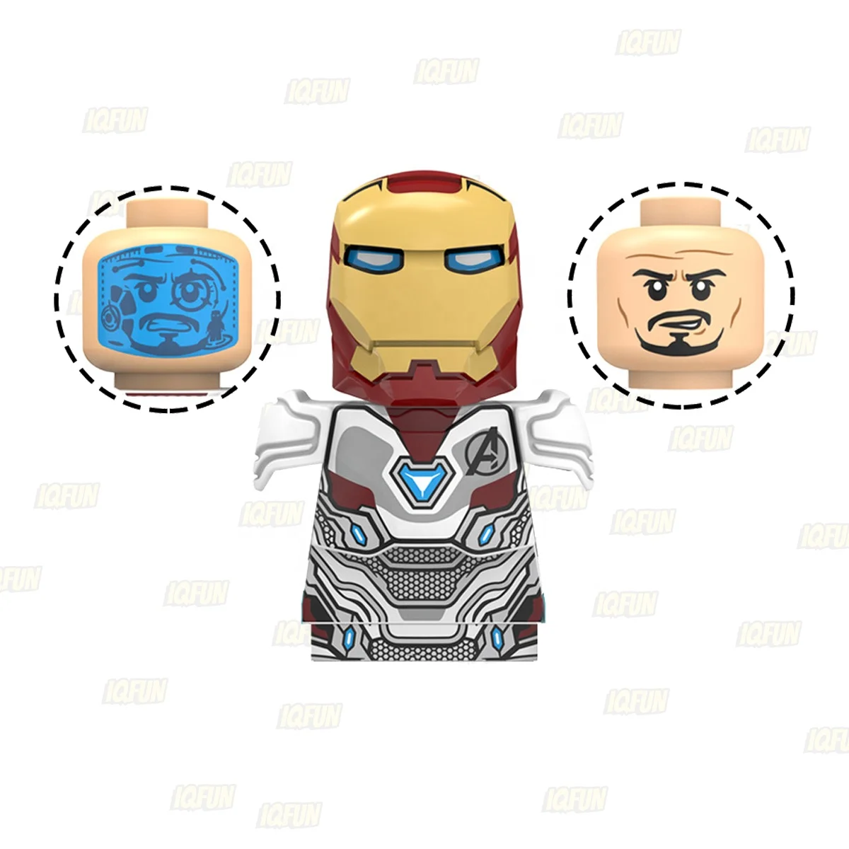Movie Characters SW Ironman Cartoon Mini Action Building Block Superheroes Plastic Toy Mark Minifig Figure Assembled Toy