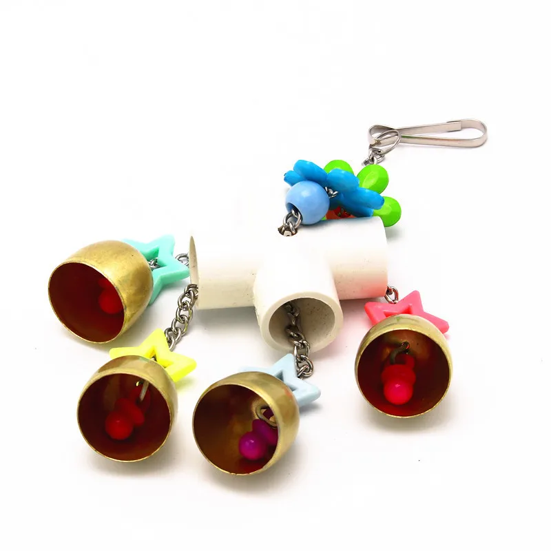 Bird cage TOY parrot myna toy mirror tiger skin peony puzzle ferrule food cup mirror solid wood stand bird toy