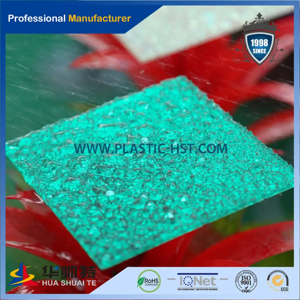 Raw material pc embossed polycarbonate embossed sheet