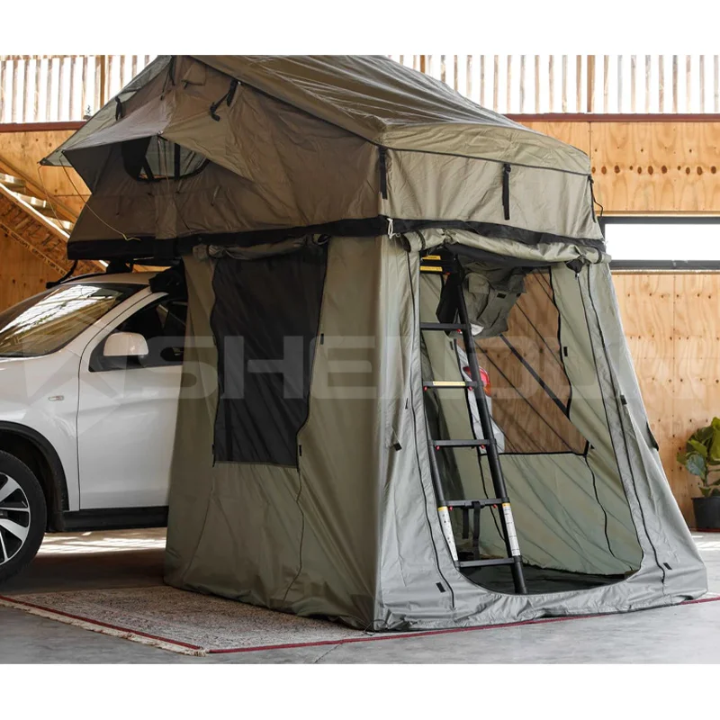 SHENDUN Custom Soft Shell Camping Car buy Roof Top Tent Soft Cover small rooftop tent annex roof top tents 4 season