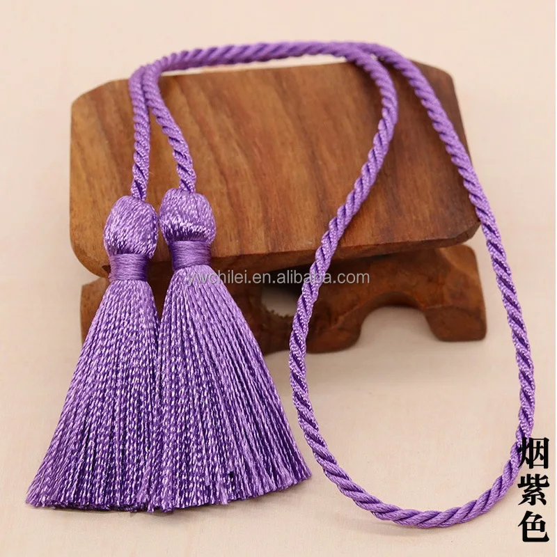 Curtain Tieback Rope Buckle Strap Tassels