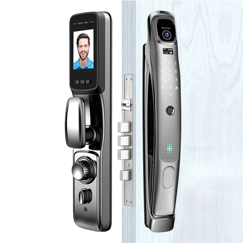 Smart Life APP Smart Door Lock With Camera Face Recognition Keyless Fingerprint Unlock Digital Electronic Smart Door Lock
