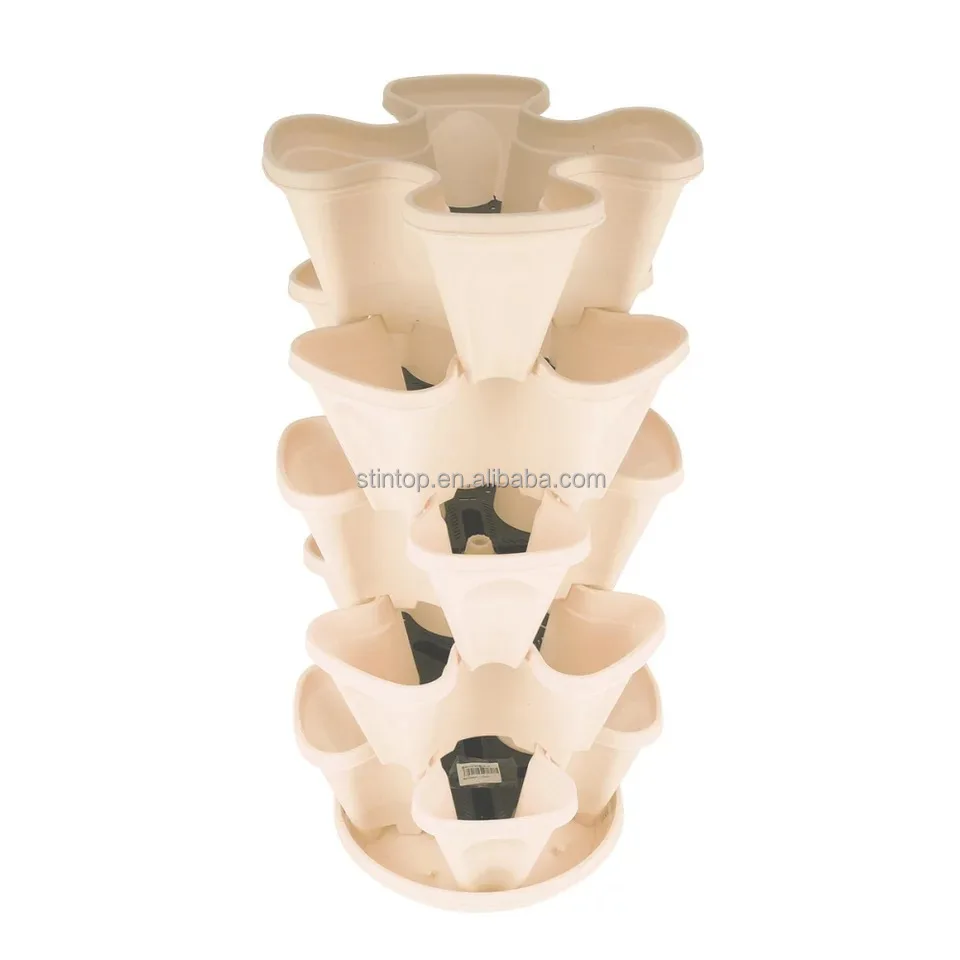 Hot sale Planter Indoor Outdoor Tower for Growing stackable flower stackable plant pots