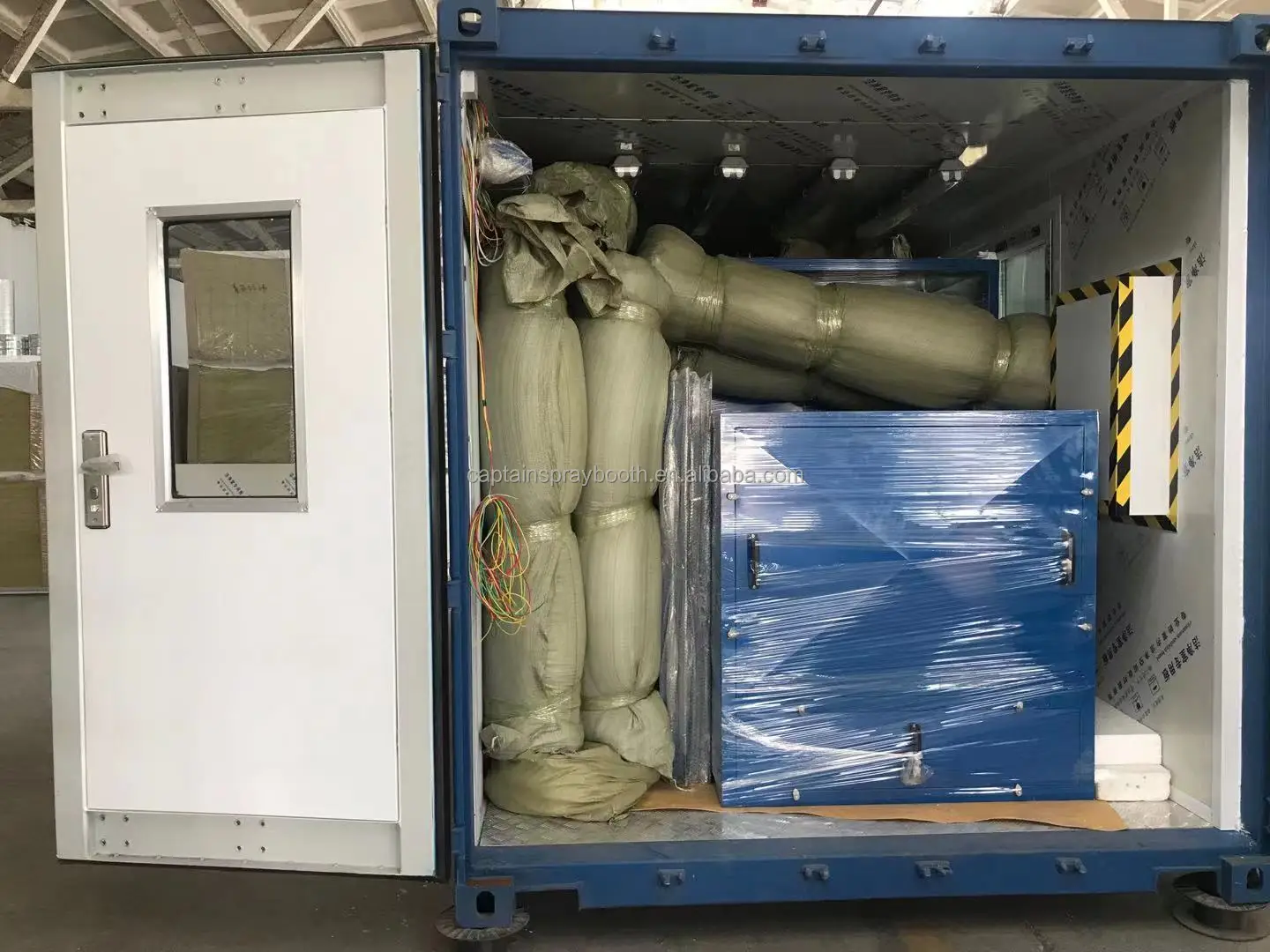 Best quality portable movable container spray booth car paint booth