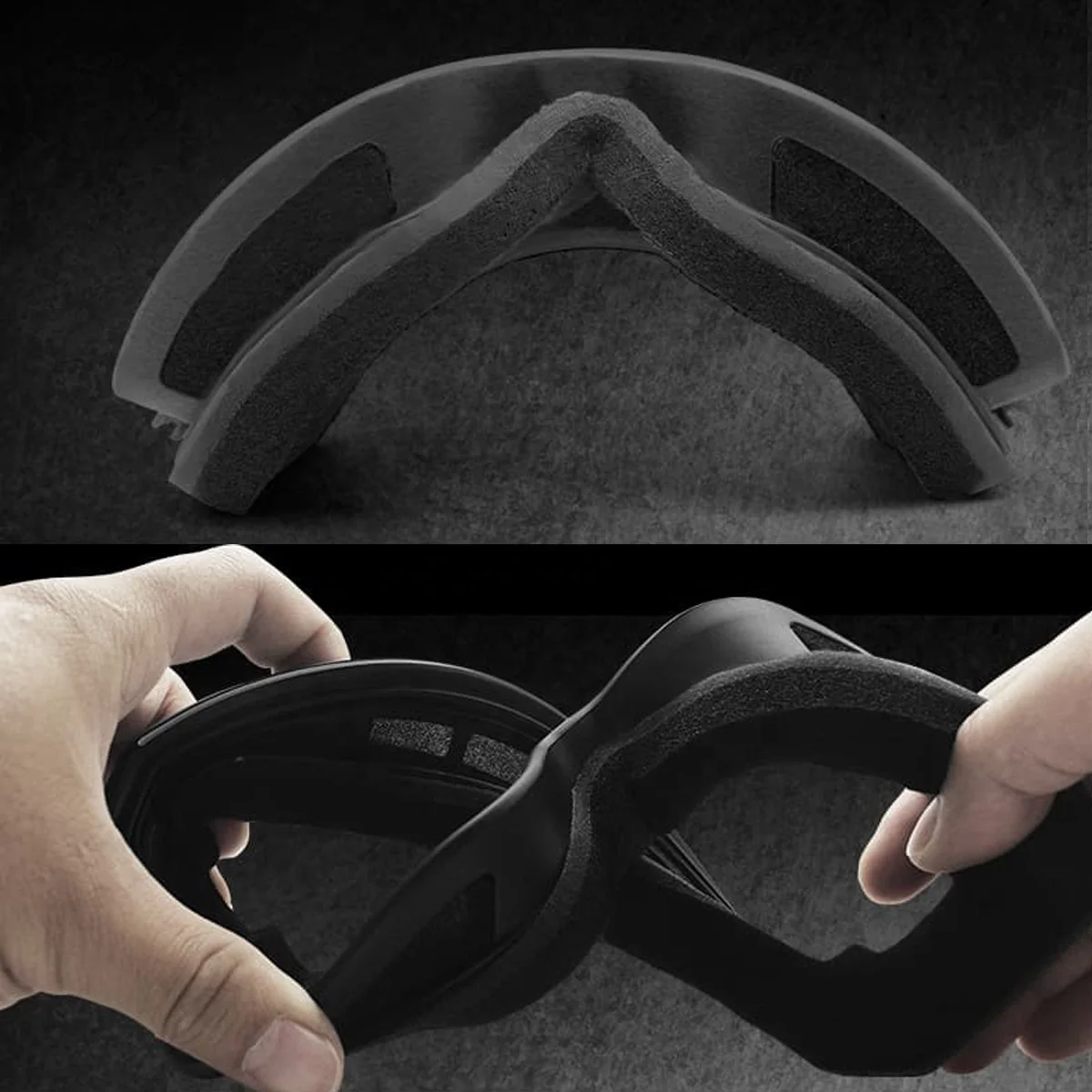 Large Cylindrical Ski Goggles