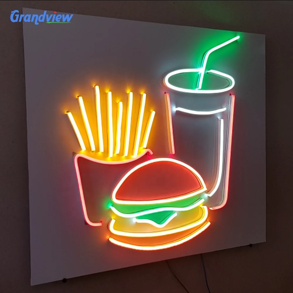 OEM Custom LED Neon retractable sign Bendable neon wall LED lighting and circuit design DC 12V