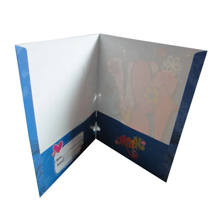 2 Pocket Kraft Paper File Folder Printing