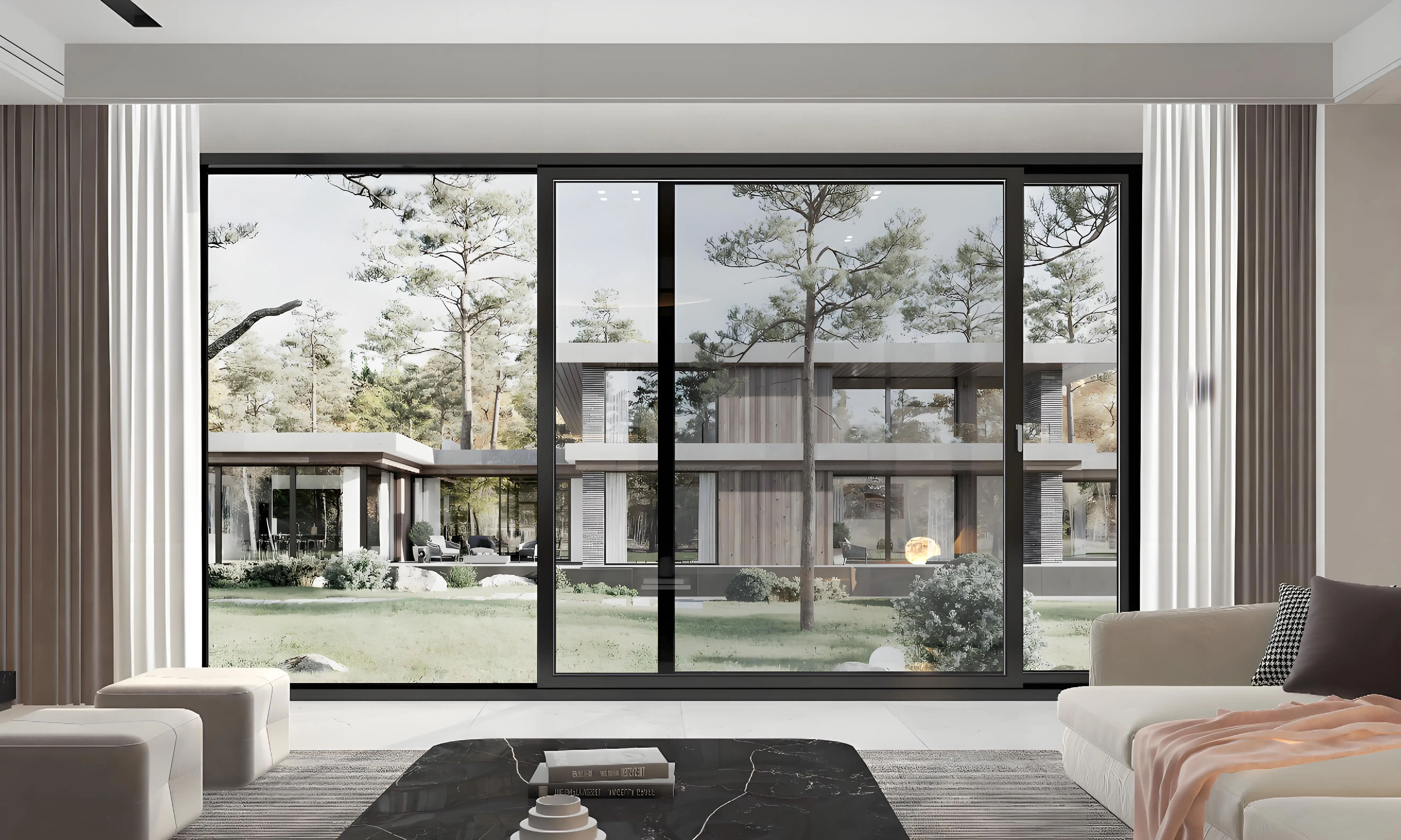 top hung sliding glass single door system aluminum glass door automatic aluminum frame sliding door design in kitchen