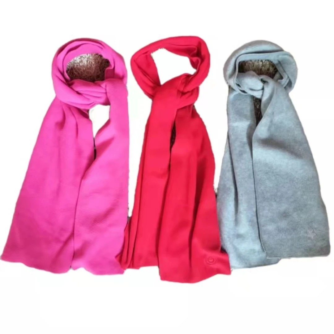 high quality The factory sells well polar fleece grey red  most beautiful scarf for outdoor