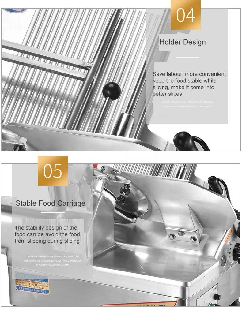 factory outlet 12inch fully automatic electric frozen meat  slicer ham and cheese sliders