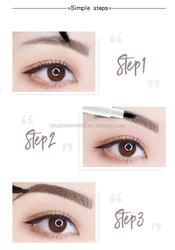 Plastic double sided professional proper price top quality pencil eyebrow shaping for wholesales