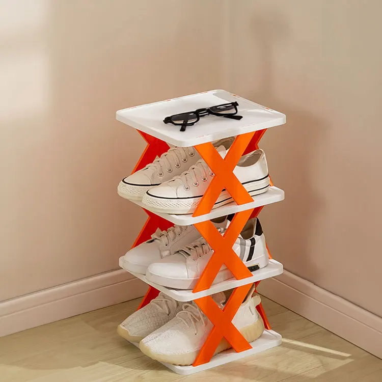 Wholesale Multi-layer Shoe Rack Simple Easy To Assemble Household Foldable Plastic Shoes Holder