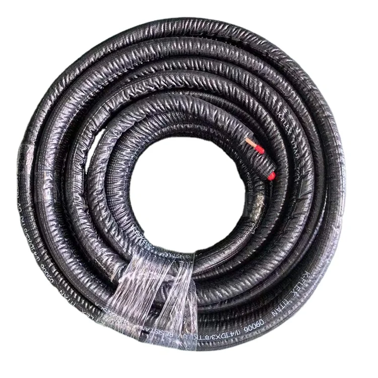 Standard HVAC K-FLXE Mini Split Copper Line Set Insulated Copper Pipe for Air Conditioning
