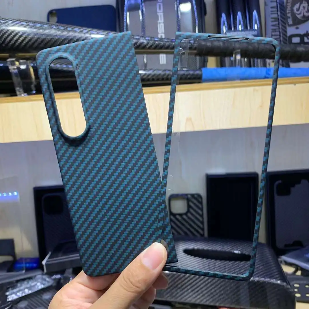 Original Luxury Carbon Fiber Case For Samsung Galaxy Z Fold 4 Full Protection Z Fold 4 Hard Cover