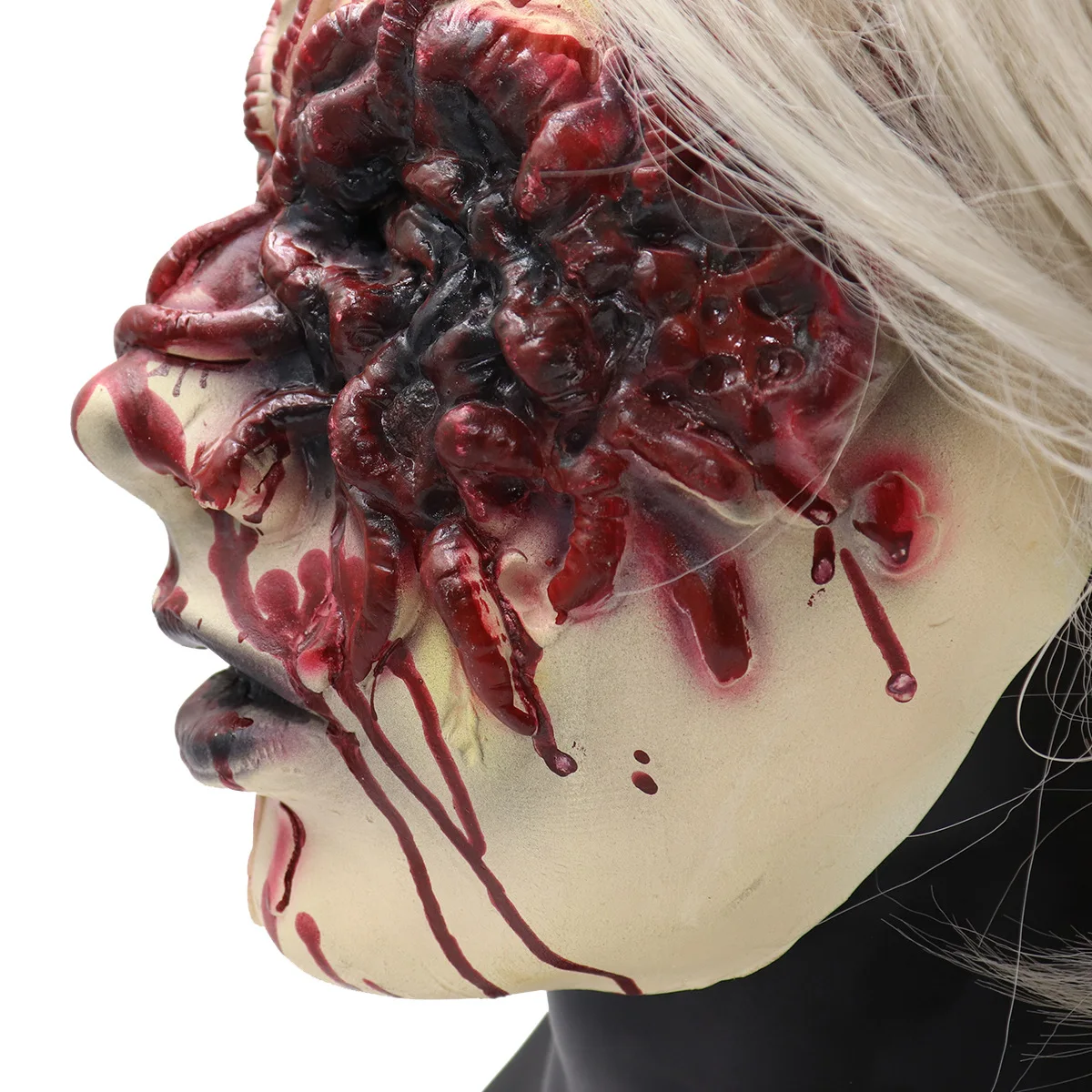 New Arrival Halloween Costume Horror Clown Saw Mask Horrifying Puppet Mask Movie Jigsaw Full Face Latex Mask
