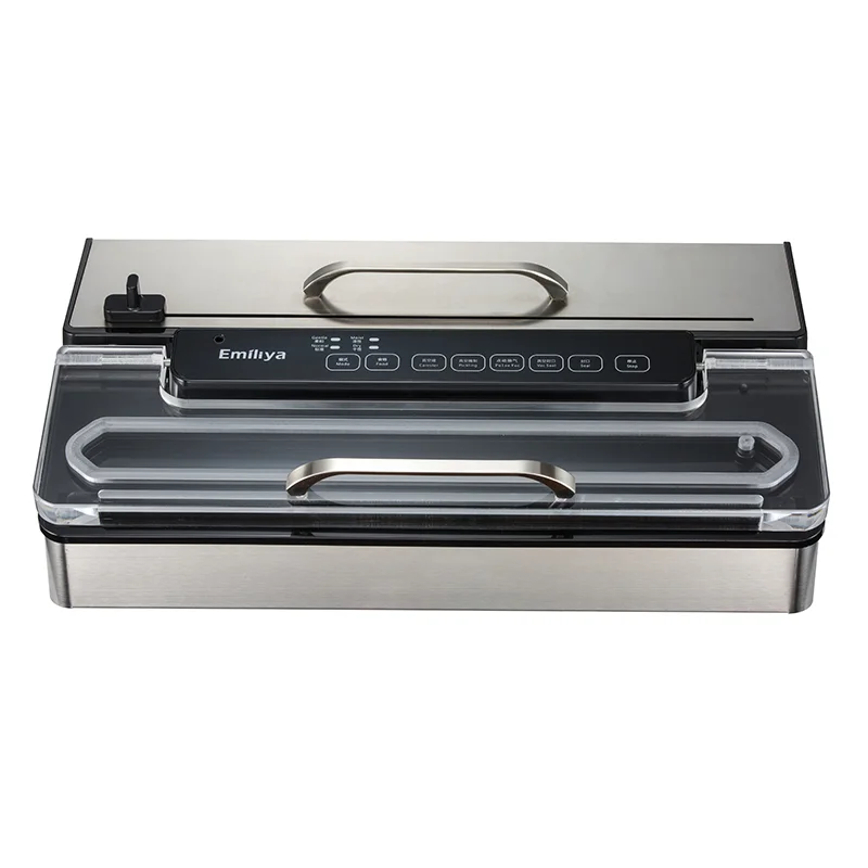 Single Chamber Vacuum Machine Packaging For Food, seal/vac seal/pulse vac/canister/marinate/embedded cutter/vac rolls built-in