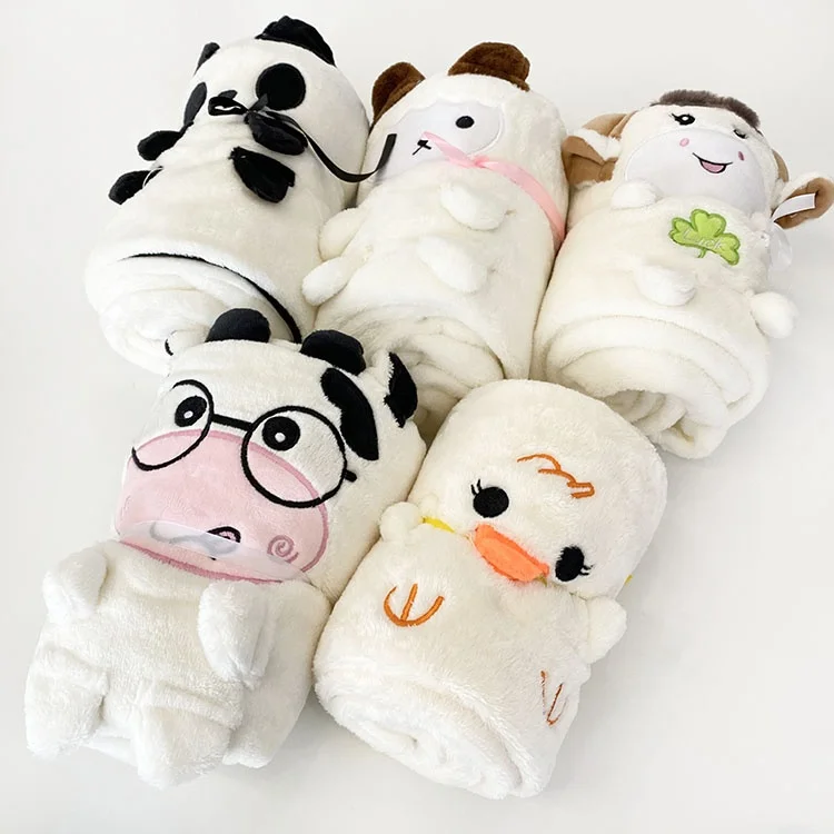 Children favorite dog fleece gift flannel blanket for Christmas baby blanket