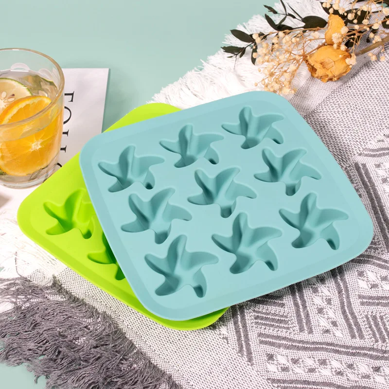 New Style Starfish Shape Silicone Ice Cube Maker Kitchen Tools Accessories Chocolate Mold Smooth And Easy To Demould