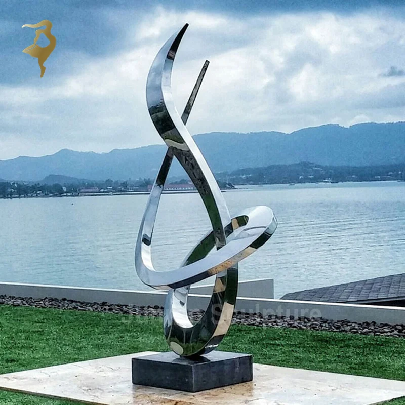 customized painting stainless steel sculpture for sale