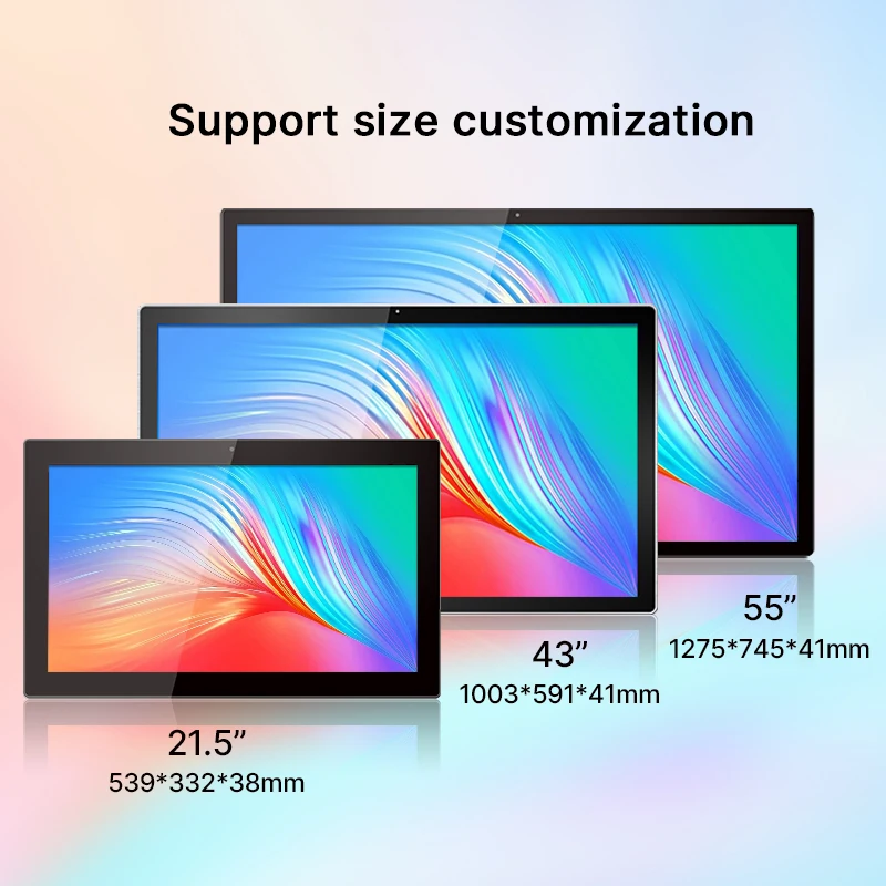 43/55/65 inch Vertical Floor-standing Advertising Machine Touch LCD Display Video Network HD Player