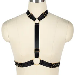 Gothic Garter Sword Belt Suspenders Sexy Ladies Women Body Harness Bra Fetish Chest Bondage Lingerie Erotic Cage Bra