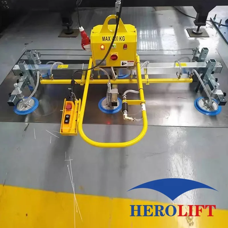 Safe And Efficient Material Sheet Metal Movable Robot Arm With Vacuum Suction Cup Vacuum Lift For Laser Cutting Machine