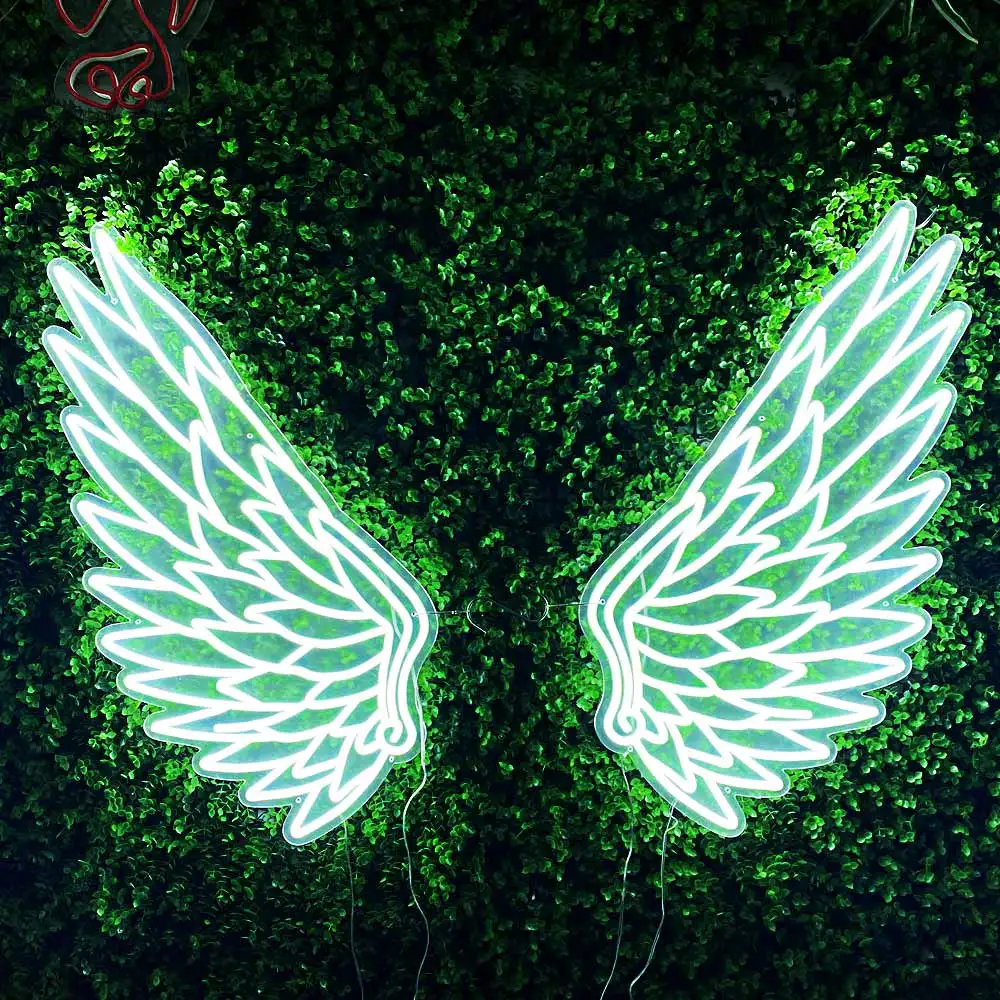Your Design Baby Angel Wings Neon Sign Flex Led Light Letters Butterfly Angel Wings Neon Sign For Party Shop Shoot Decor