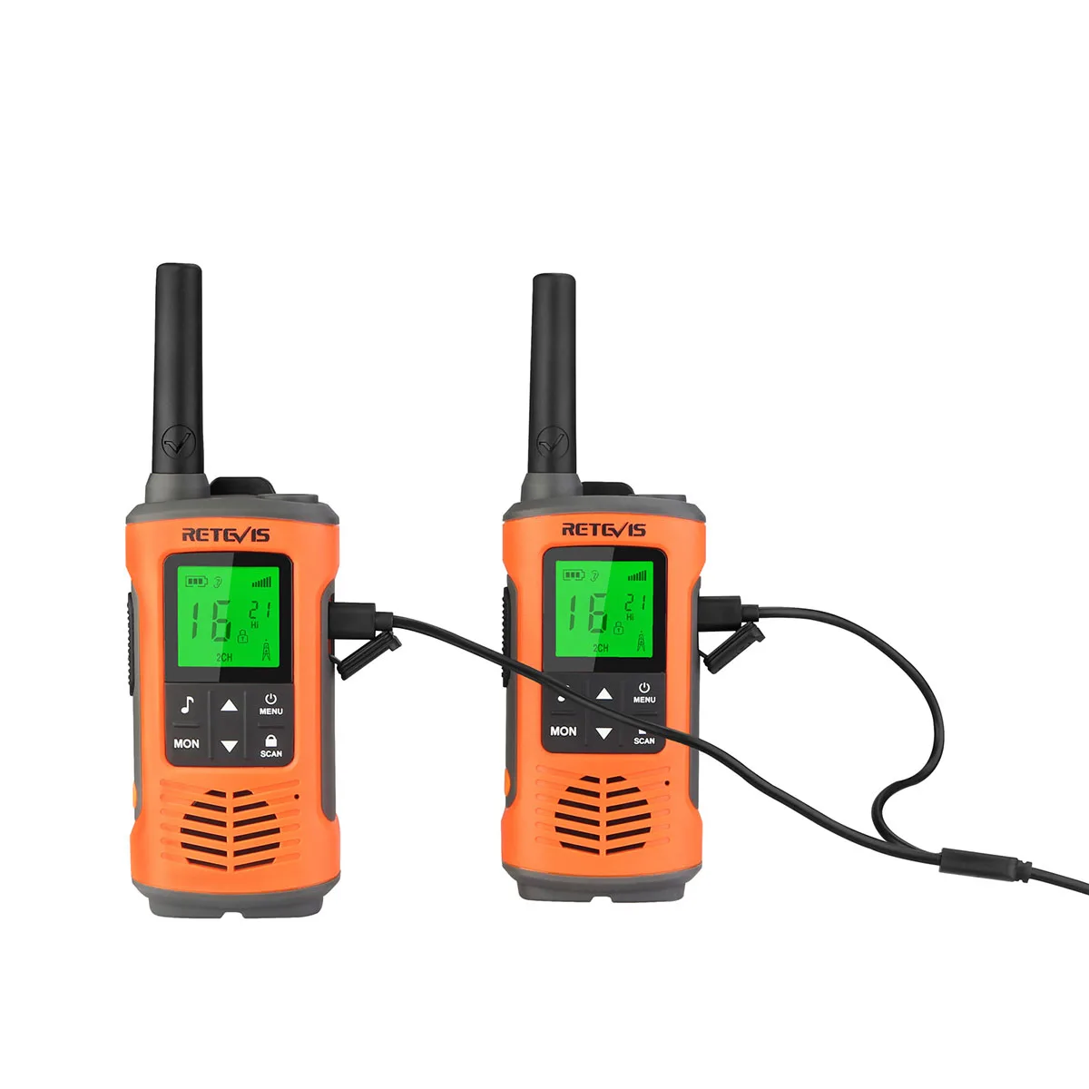 Outdoor Hiking Boating Snow Sports Fishing Rugged float IP67 waterproof Two Way Radios (Dual Pack) RT45P with charging cradle