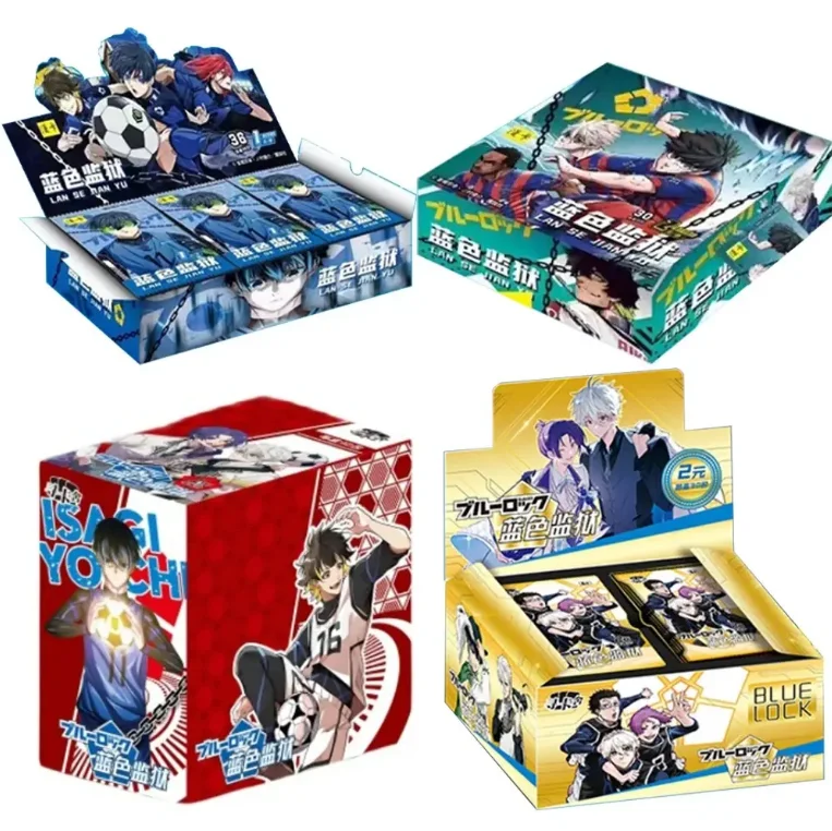 Japan Anime Blue Locks Collection Card Yisagi Yoichi Red Mikage Booster Box CCG TCG Limited Game Playing Card Kids Toys