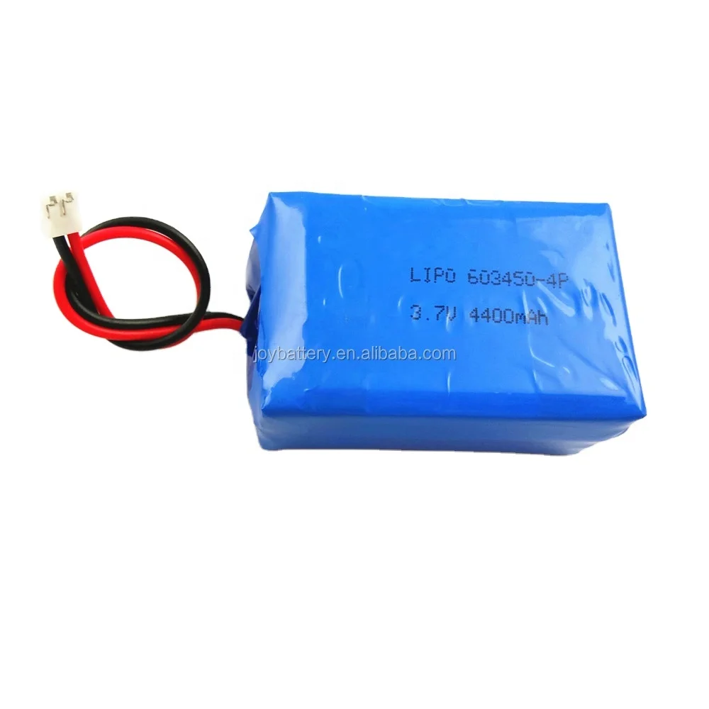 603450 4P 3.7V 4400mAh rechargeable lithium li-polymer li-ion battery pack with pcb and ntc connector
