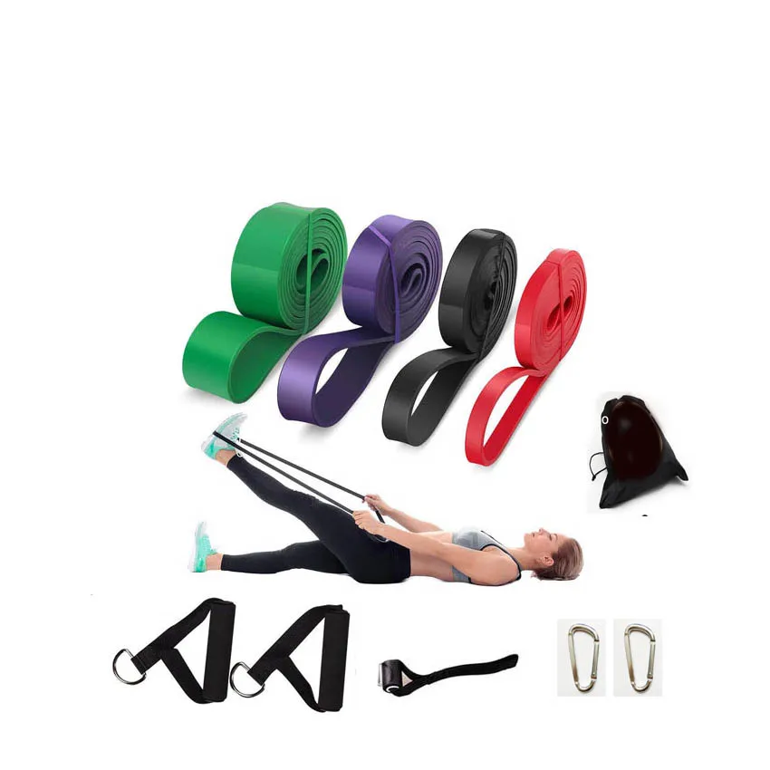 2023 Best Seller 4 Packs Pull Up Assist Bands Set Resistance Loop Bands Powerlifting Exercise Stretch Band  Set